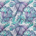 thumbnail image 1 of oneOone Polyester Spandex Turquoise Green Fabric Leaves Craft Projects Decor Fabric Printed By The Yard 56 Inch Wide, 1 of 5