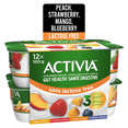 thumbnail image 1 of Activia Probiotic Yogurt, Lactose Free, Strawberry/Blueberry/Peach/Mango, 12x100g, 1 of 8