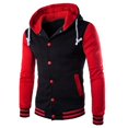 thumbnail image 4 of Baseball Jacket Men Mens Fashion Casual Jacket Outdoor Single-breasted Jacket Tooling Baseball Uniform Jacket, 4 of 8