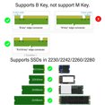 thumbnail image 3 of M.2 NGFF B Key MSATA SSD To 2.5in Serial ATA Adapter, Easy Install M.2 To 2.5 Inch Serial ATA Enclosure Adapter Stable Transfer  for 2230 2242 2260 2280 SSD, 3 of 7