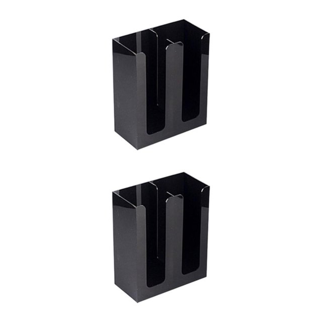 ZheElen Durable ABS Coffee Cup Dispenser Stylish For And Paper Cups Wide black 2Set