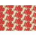 thumbnail image 1 of Ahgly Company Tapis Rectangulaire Rouge Lavable en Machine, 2 Pieds x 5 Pieds, 1 of 7