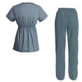 thumbnail image 2 of Women's Scrubs Set Scrub Top and Pants Scrubs Set, 2 of 3