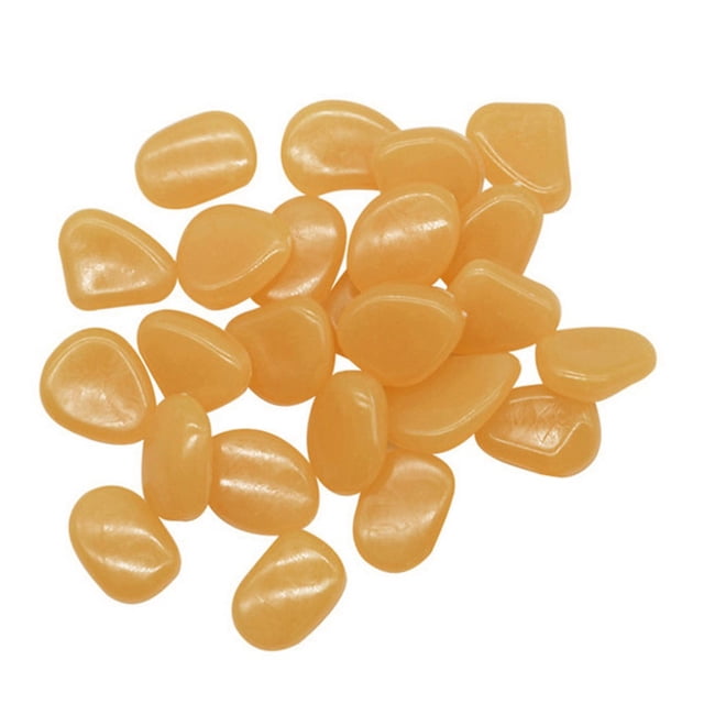 Roches Lumineuses Roches Phosphorescentes Extérieures, 100 Pcs Roches Phosphorescentes pour Déco Extérieure, Galets Phosphorescents, Roches Lumineuses pour Jardin, Allée, Sentier, Cour