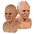thumbnail image 2 of Gupgi Halloween Old Man Mask, Creepy Latex Human Wrinkle Headgear, 2 of 2