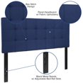 thumbnail image 2 of Bedford Tufted Upholstered Full Size Headboard in Navy Fabric, 2 of 9