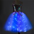thumbnail image 2 of Déguisement de Fille Mermaid Tutu Lumineux à DEL Cadeaux Mermaid Robe de Princesse pour Halloween Cadeau d'Anniversaire 2-10 Ans, 2 of 5