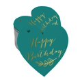 thumbnail image 1 of Inkdotpot Gold Foil Paper Hang Tag Happy Birthday Favor Tag 100 Pieces, 1 of 6