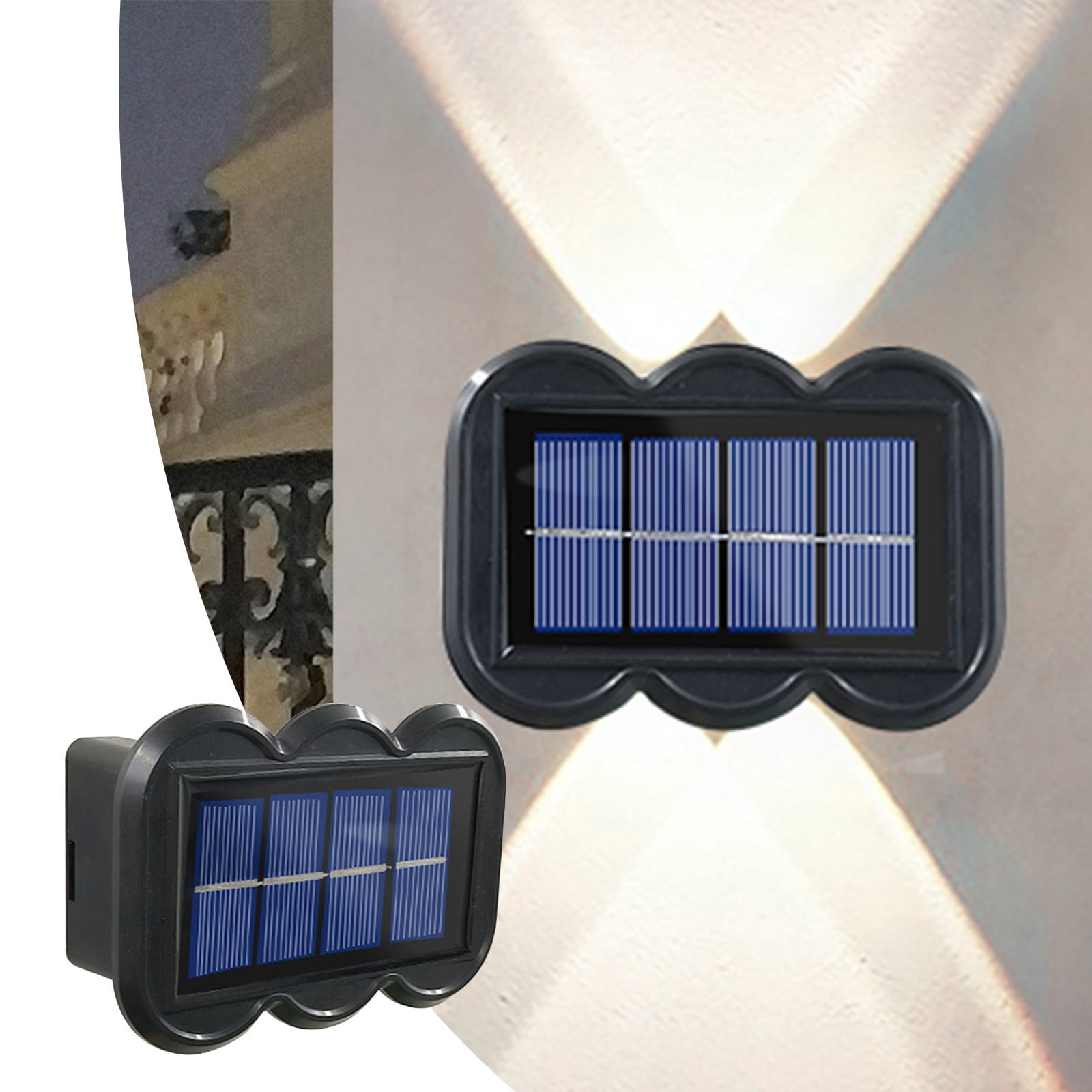 Aidoshy LED Outdoor Solar Lights, Land-scape Spotlights, Garden Lights, Wireless Solar Powered Outdoor Lights/Lighting For Yard, Walkway,Solar Street Lights Outdoor