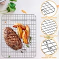 thumbnail image 3 of NonStick Cooling Racks 16.53×11.42in Grid Wire Baking Rack Grilling Rack 2Pcs, 3 of 10