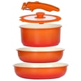 thumbnail image 1 of GIPP 5pcs Pots and Pans Set Non Stick,Cookware Sets with Removable Handle, Oven & Dishwasher Safe,Induction Cookware,Kitchen Cooking Set,Orange Gradient, 1 of 8