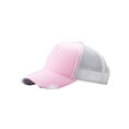 thumbnail image 1 of Casquette Camionneur en Sergé de Coton à Maille Usée, Rose/blanc, 1 of 1
