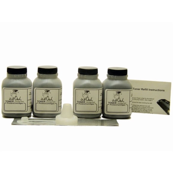 InkOwl Toner Refill Kit Replacement for Brother TN-420, TN-450 (4-Pack)