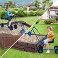 thumbnail image 4 of Gymax Sand Digger for Kids w/2-Handed Controls Flexible Shovel 360° Rotatable Function Blue, 4 of 10