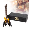thumbnail image 4 of Ornement de Guitare Classique, Instrument de Musique en Bois Modèle de Guitare Modèle de Basse de Guitare Modèle de Basse Musicale pour Amateurs de Musique pour Ornement pour Cadeau Rouge,Jaune, 4 of 8