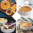 thumbnail image 3 of 5 Oz Creme Brulee Ramekins, Round Fluted Quiche Dishes Tart Pan, Oven Safe Ramekins for Baking, Souffle, Ramekins 18Pack, 3 of 7