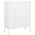 thumbnail image 3 of vidaXL Armoire de Rangement Blanche 80x35x101,5 cm Acier, 3 of 5