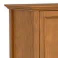 thumbnail image 4 of Amherst 72 inch Wide Solid Wood Transitional TV Stand in Light Golden Brown, 4 of 11