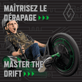thumbnail image 2 of Huffy 20" Green Machine Drift Trike, Ages 8+ Years Old, Green/Black, Kids, Unisex, 2 of 10