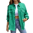 thumbnail image 1 of SHIXIAOO Women's Ripped Oversized Denim Jacket Casual Long Boyfriend Distressed Denim Jacket Womens Jackets Fall Casual Button down Button Jean Womens Summer Jackets Denim Jacket Lightweight Fringe, 1 of 7