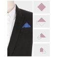 thumbnail image 3 of INSPIRE CHIC Men's Pocket Squares Solid Color Handkerchiefs Navy Blue One Size, 3 of 4