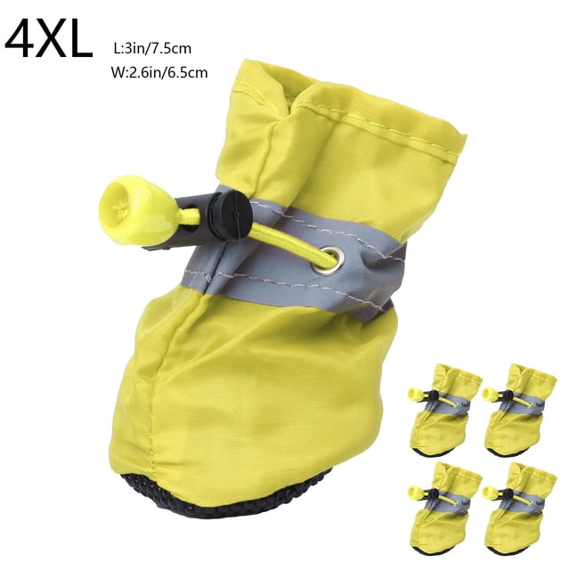 Clearance Sale! Gspmoly Dog Shoes for Small Dogs Dog Shoes Paw Protector with Reflective Straps Non Slip and Water Proof Dog Booties Puppies 4Pc Clearance Sale