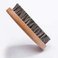 thumbnail image 3 of LPSSTORE Men Boar Hair Bristle Beard Mustache Brush Military Hard Round Wood Handle Comb, 3 of 7