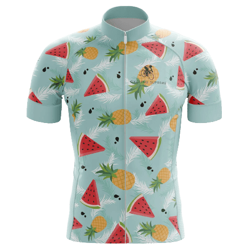 Watermelon/Pineapple Men's Cycling Jersey - 6XL