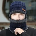 thumbnail image 2 of Winter Thermal Plush Hat Scarf Woolen Cap Cycling Windproof Cap Two-piece Suit, 2 of 2