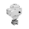 thumbnail image 2 of Motorized Ball Valves 2 Way High Platform Electric Ball Valve Stainless Steel Tri-Clamp Ferrule Type ,Long Lasting, 2 of 5