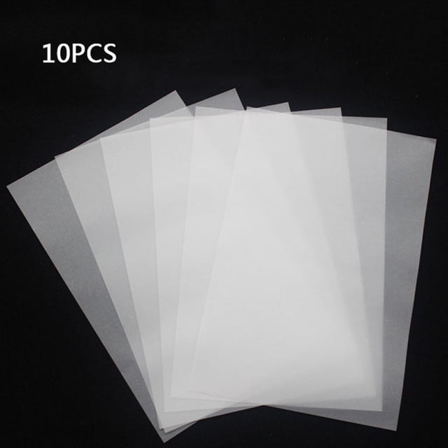 10pcs Embroidery Transfer Paper With Iron Pen Kit For Handmade Craft-Carbon Water-Soluble Tracing Paper DIY Sewing Tools