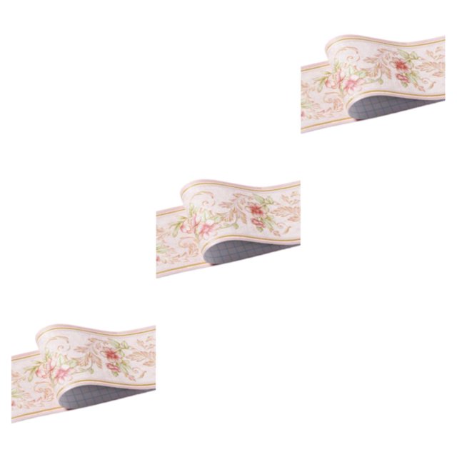 relayinert Wood Marbling SelfAdhesive Skirting Line Exquisite And Easy Maintenance And Environmentally Friendly PVC Durable pink garden 3Set