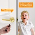 thumbnail image 4 of Matte Door Handles Interior Knurled Privacy Door Handles Heavy Duty Door Lever for Bedroom or Bathroom Reversible Keyless for Left Right Handed Doors AM, 4 of 7