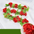 thumbnail image 3 of Artificial Rose Garland Hanging Simple Faux Rose Vine Floral Garland Decoration, 3 of 10