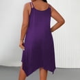thumbnail image 4 of Ounisa Robe Camisole Midi Fluide Sans Manches à Encolure Dégagée et Ourlet Asymétrique pour Femme Grande Taille, 4 of 8