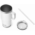thumbnail image 3 of YETI Rambler Tasse à Paille 25 oz, Isolée sous Vide, Acier Inoxydable, Blanc, 3 of 8
