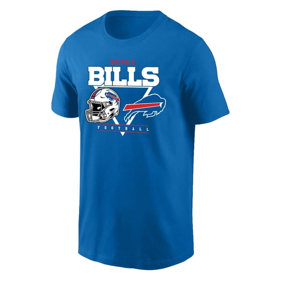 NFL Buffalo Bills Triangle Logo Royal-Blue Small T-Shirt