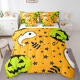 thumbnail image 1 of YST, Halloween Pumpkin Comforter Set, Cartoon Ghost Bedding, 7-Piece, Twin Size, 1 of 5