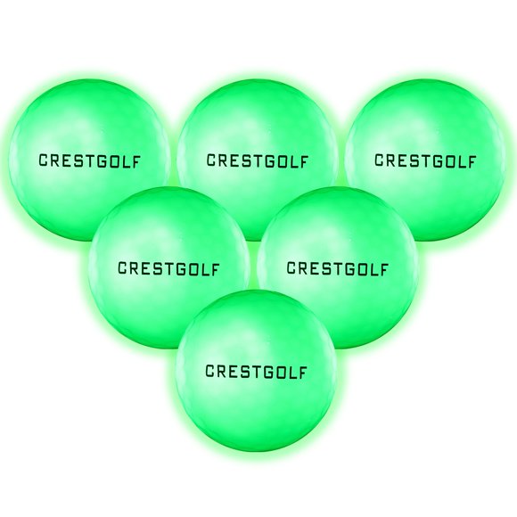 6pcs LED Glowing Golf Balls Night LED Golf Balls Luminous Golf Balls