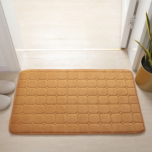 Bathroom Rug Non Slip, ZZkhGO Soft Memory Foam Bath Mats for Bathroom, Quick Dry Absorbent Shag Floor Mat for Tub Shower Bedroom
