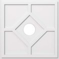 thumbnail image 2 of Ekena Millwork CMP30EY-06000 30 Po x 6 Po Médaillon de Plafond Contemporain ID Carré Embry Architectural Grade PVC, 2 of 4