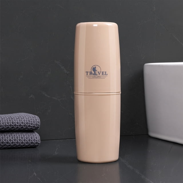 Travel Toothbrush and Toothpaste Cup Holder,Portable Travel Toothbrush Cup Case,Toothbrush Holder with Cover Travel Toothbrush Containers,Travel Bottle Toiletries Container,Shampoo Toiletries Bottle
