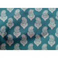 thumbnail image 5 of oneOone Cotton Poplin Teal Blue Fabric Block Sewing Craft Projects Fabric Prints By Yard 56 Inch Wide, 5 of 5