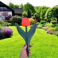 thumbnail image 2 of Bgsha 12pcs Plastic Tulip Garden Fence for Outdoor Landscape Edging Decoration, 2 of 10
