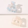 thumbnail image 4 of 2 Pack Hair Claw Clips Tortoise Barrettes Rectangle Shape Clips Fashion Colorful Hair Clips 2.17 Inch Sequins Hair Jaw Clips Matte Rectangle Nonslip Clip, 4 of 4