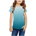 thumbnail image 2 of Plebaso T-Shirt à Manches Courtes pour Bébés Garçons Filles, Couleur Dégradée, Col Rond, Haut, Vêtements d'Été pour Bébé, 2 of 3