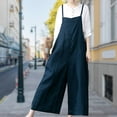 thumbnail image 1 of Combinaisons Amples en Coton Décontractées pour Femmes Combinaisons une Pièce Simples Oversize, 1 of 9