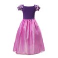 thumbnail image 2 of HAWEE Robe pour Filles à Manches Bouffantes, Costume de Princesse Raiponce, Cosplay de Fête d'Anniversaire, Robe Violette Sofia, 2 of 4
