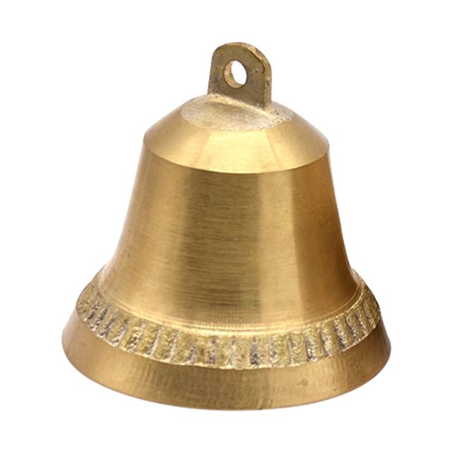 MasteelfCA Golden Bells Vintage Cast Copper Bell Pendants DIY Wind Chime Decorations