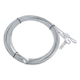 thumbnail image 1 of Unique Bargains 2 Packs 10.6ft 3.0M Garage Door Cable 3mm Diameter Torsion Spring Wire Cable, Galvanized Steel, 1 of 5